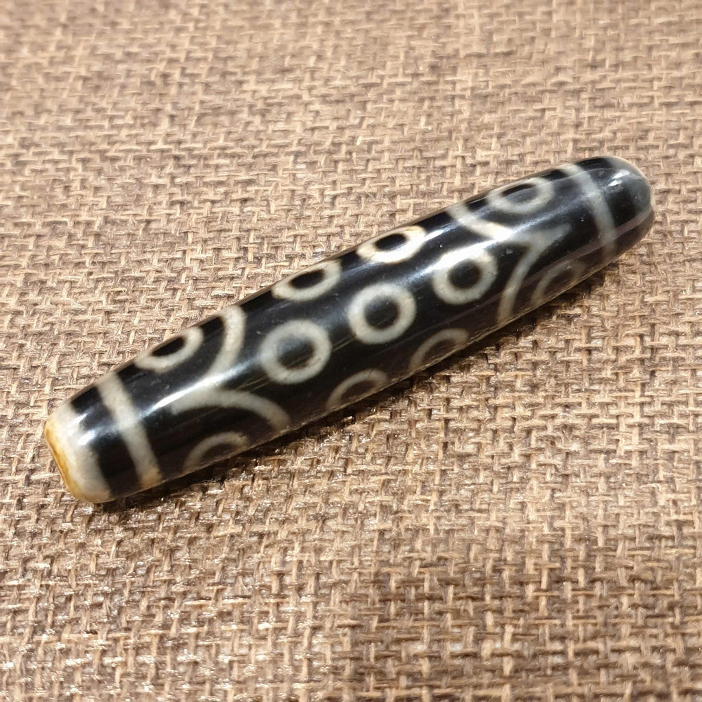 Tibetan 21 Eyes Dzi Bead, High Polished Dzi with Sharp Patterns, Premium Spiritual Talisman