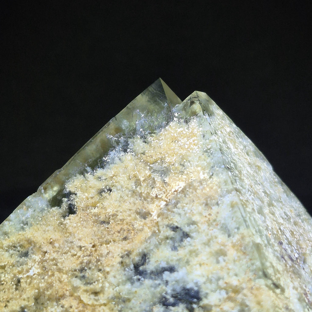 Green Fluorite Crystal Pyramid, Transparent Fluorite Point, Energy Crystal Gift