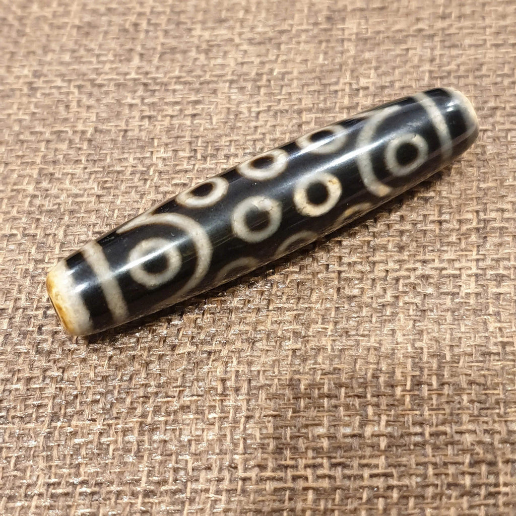 Tibetan 21 Eyes Dzi Bead, High Polished Dzi with Sharp Patterns, Premium Spiritual Talisman
